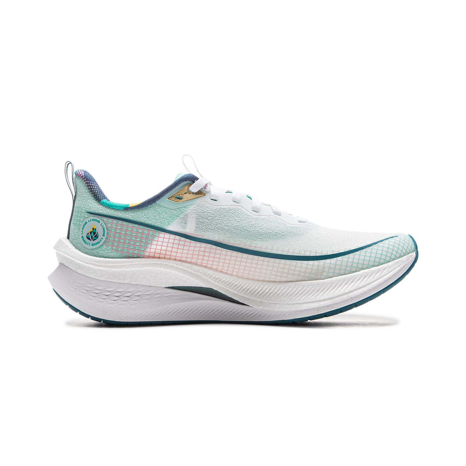 Li Ning Red Hare 7 Pro Cushioning Slip Resistant Abrasion Resistant Low top Running Shoes Women’s White Green