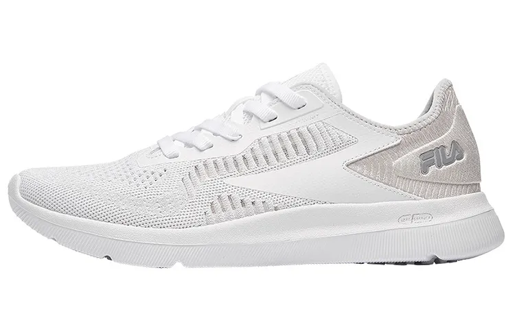 FILA Mesh, Textile Cushioning Abrasion Resistant Breathable Low top Running Shoes Men's White