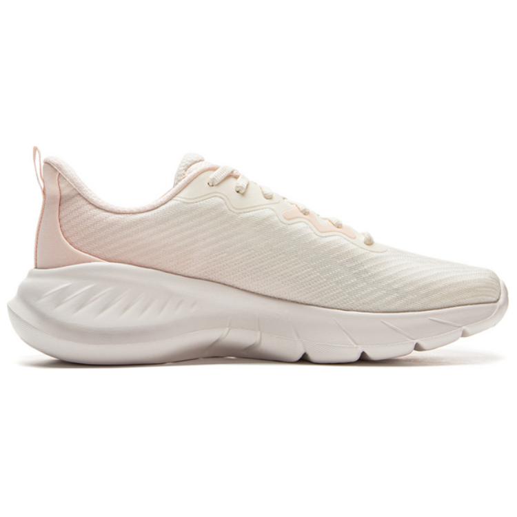 Li Ning Easy Fit Fle Textile, TPU Low top Casual Long Distance Running Sprint Running Shoes Women’s White Orange