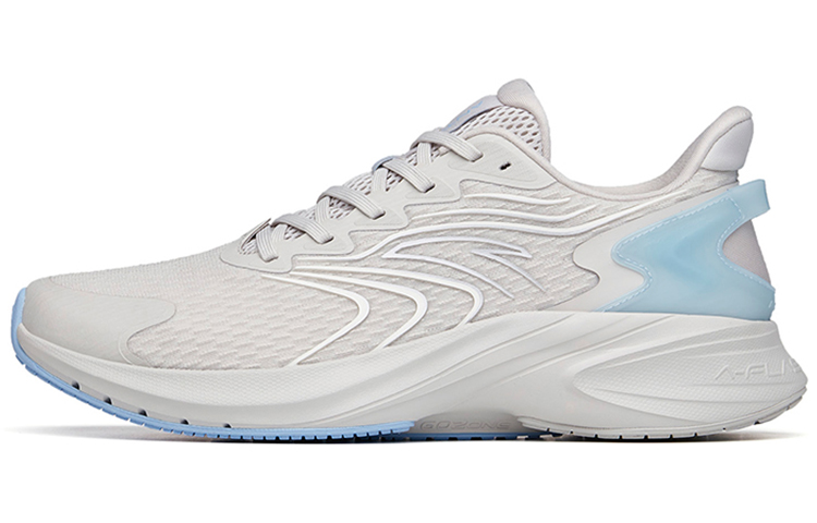 Anta Gazelle 1.0 Cushioning Slip Resistant Abrasion Resistant Breathable Low top Running Shoes Men's Gray Blue