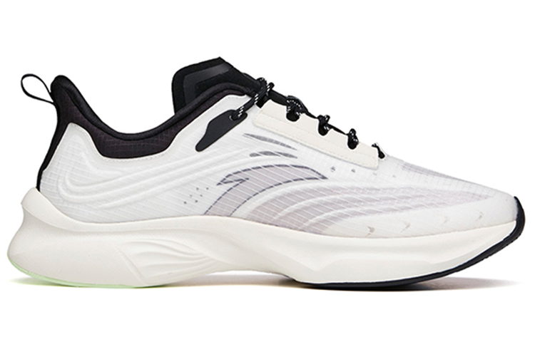 Anta Edge Fabric Cushioning Slip Resistant Abrasion Resistant Coverage Low top Running Shoes Men’s White Gray Black