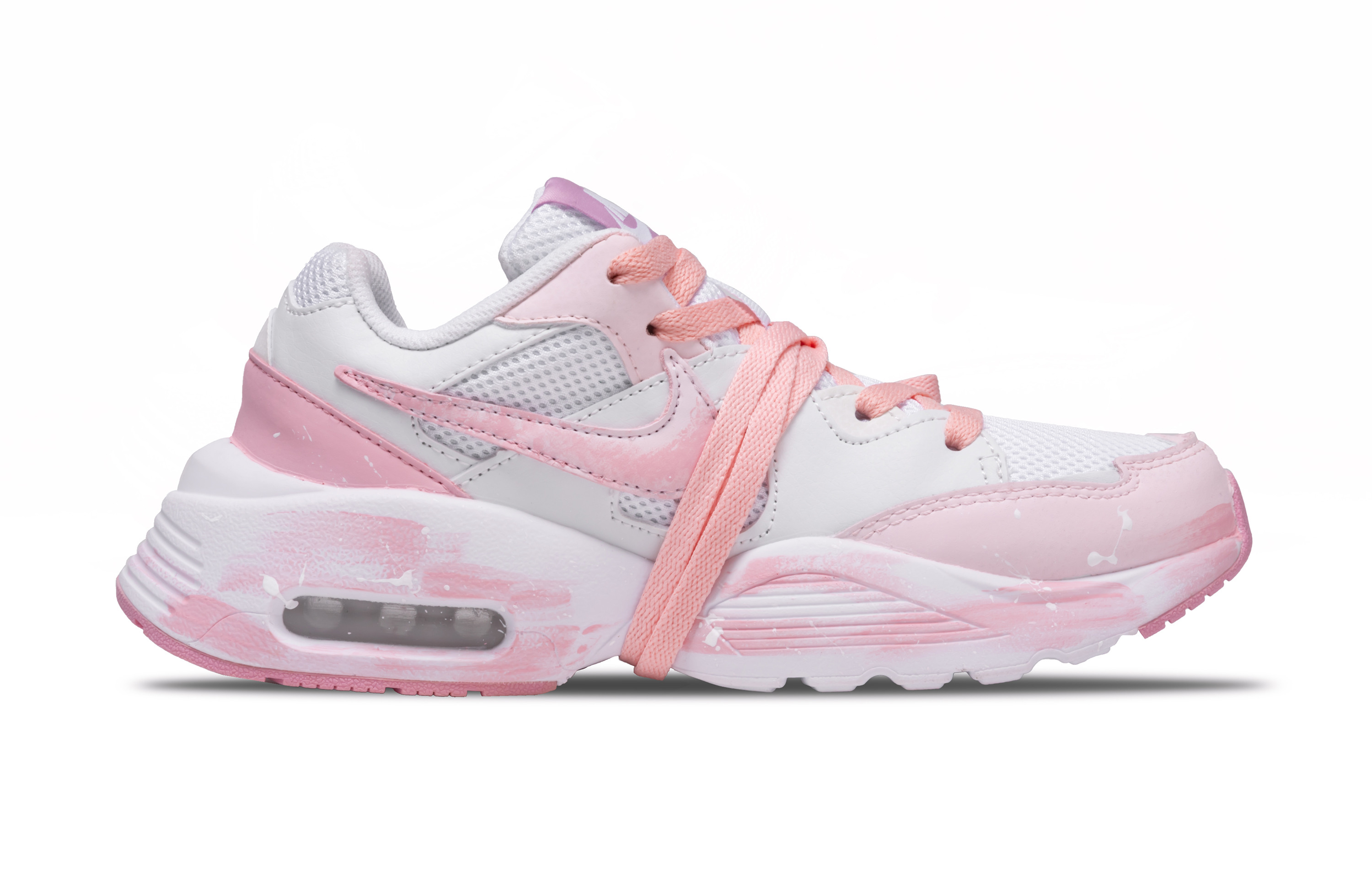 Nike Air Max Fusion Cushioning Abrasion Resistant Breathable Low top Casual City Commuting Running Shoes Women’s Pink