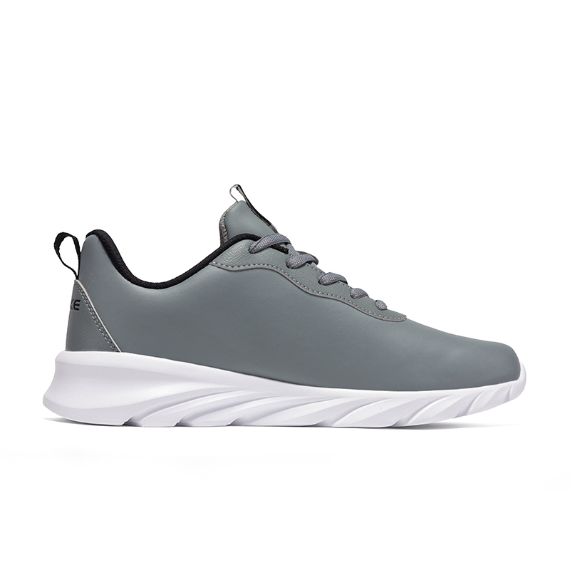 Erke Slip Resistant Abrasion Resistant Low top Running Shoes Men’s Gray Black