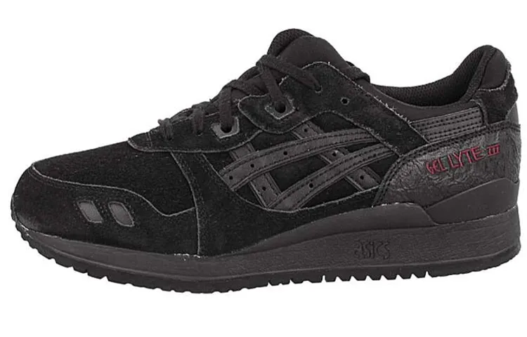 Asics Gel Lyte 3 Abrasion Resistant Abrasion Resistant Low top Running Shoes Men's Black