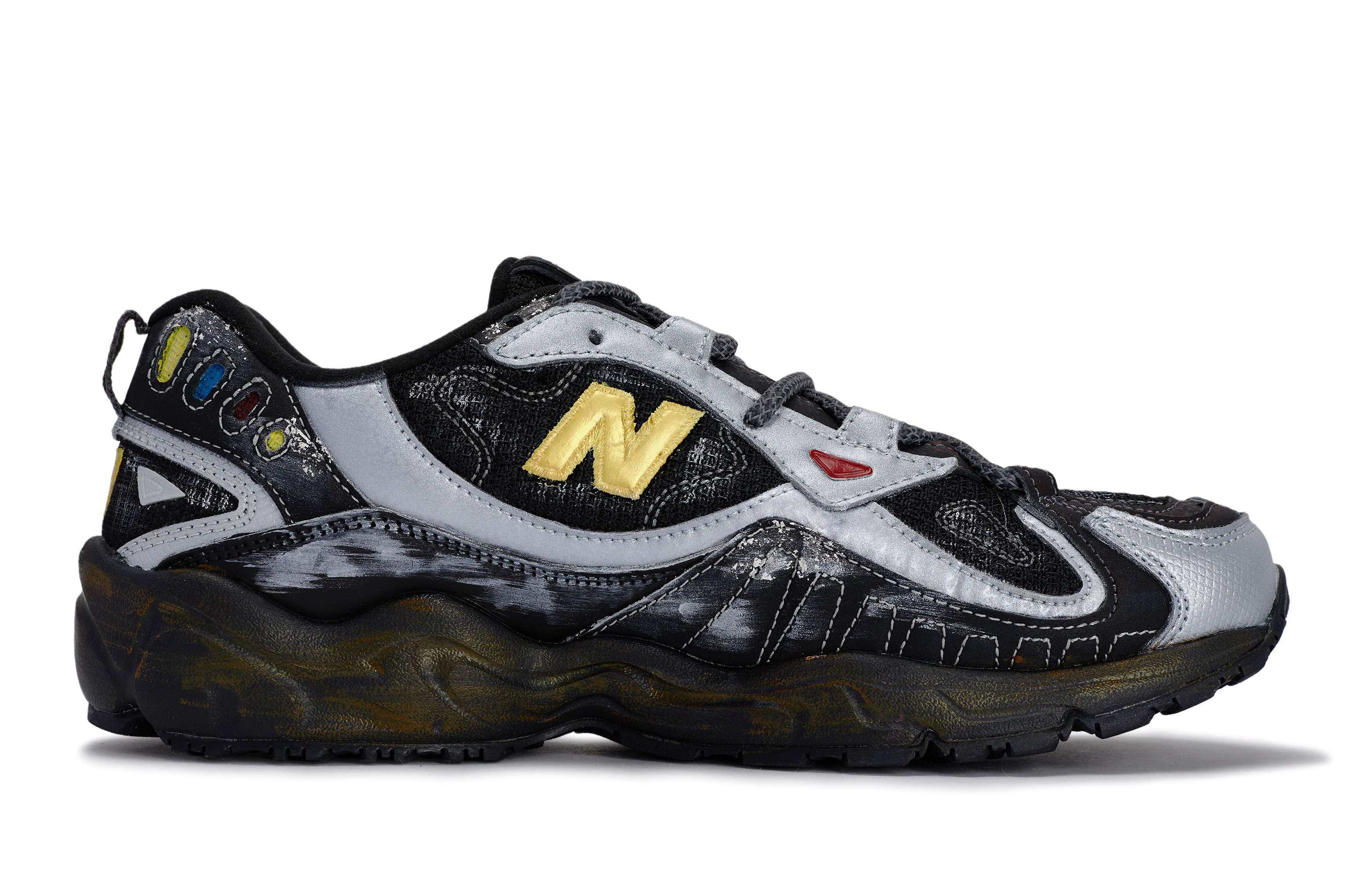 New Balance NB 703 811 Manufacturing, Silver Eroded Gold Soil, Special Shoe Box Slip Resistant Low top Outdoor Shoes