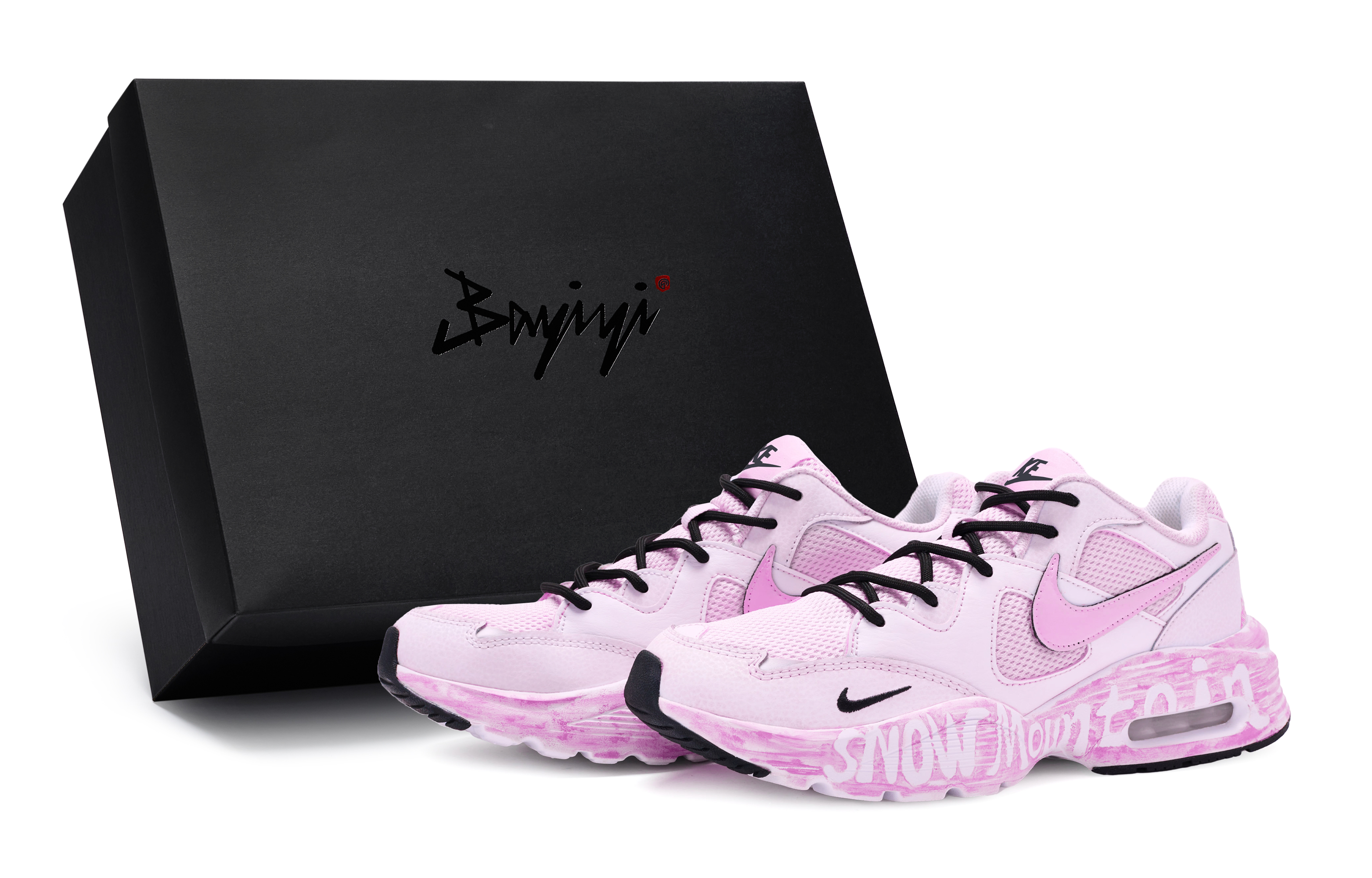 Nike Air Max Fusion Low top Casual Running Shoes Women's Barbie Pink