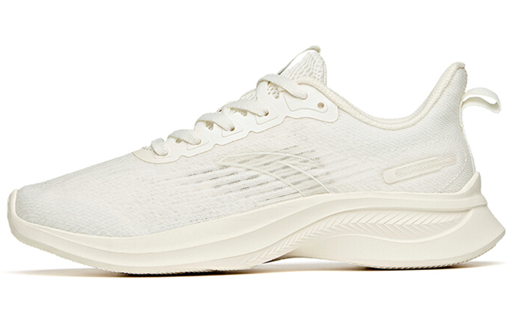 Anta Hydrogen Run III Versatile Cushioning Slip Resistant Abrasion Resistant Low top Running Shoes Women's Ivory White