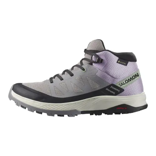 SALOMON Cushioning, Wear Resistant High top Outdoor Shoes Women's Purple Gray