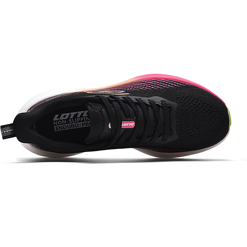 LOTTO Cushioning Support Abrasion Resistant Slip Resistant Low top Running Shoes Women’s Black