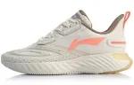 Li Ning Cloud 5 V Shield Fashion Cushioning Breathable Low top Running Shoes Women's Pearl White