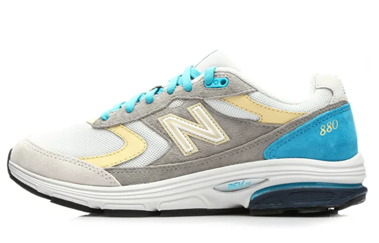 New Balance 880 Series Low Top White/Grey/Blue Women's