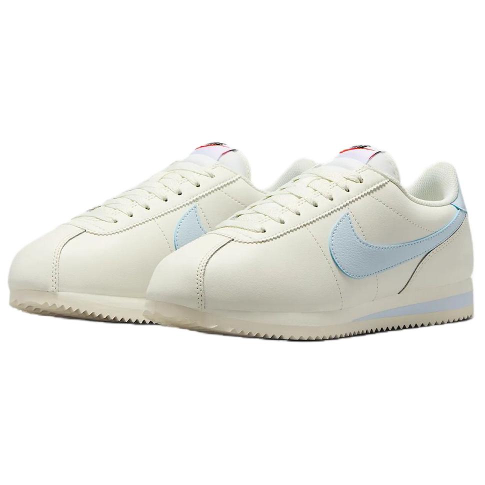 Nike Cortez Abrasion Resistant Low top Running Shoes Women’s White Blue