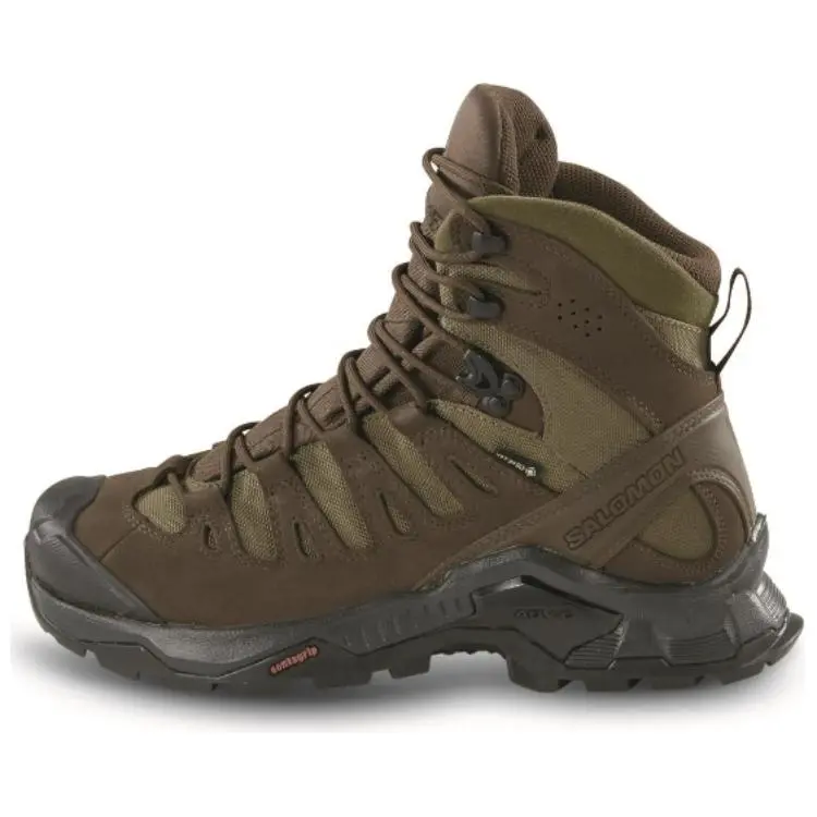 SALOMON QUEST TRACKER GORE TEX Waterproof And Slip Resistant Short Mid Calf Outdoor Boots Unisex Tan
