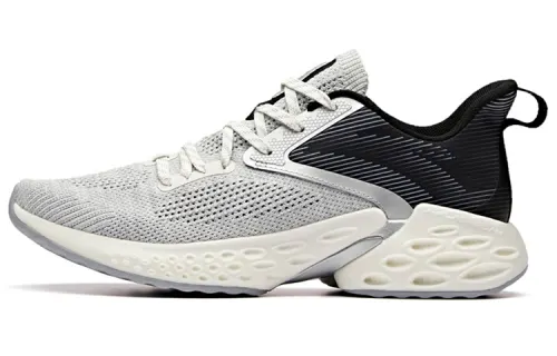 Anta Cushioning Slip Resistant Lightweight Rebound Low top Running Shoes Men's Mist Gray