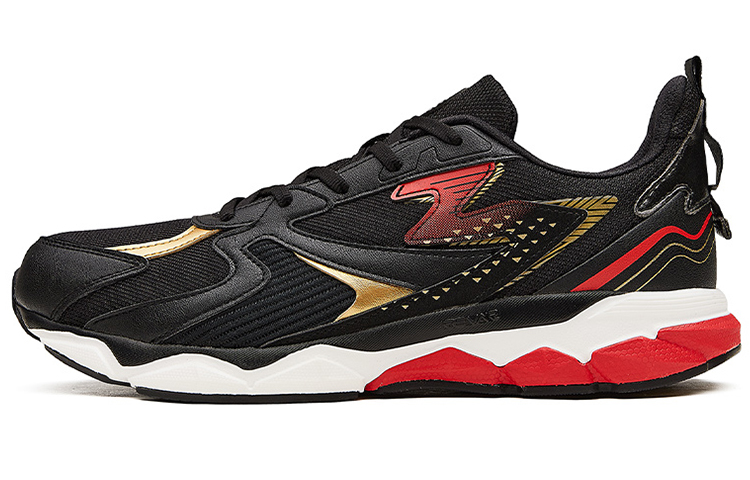 361° Comfortable And Breathable Low top Running Shoes Men’s Black Red