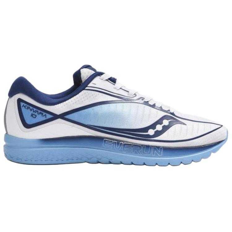 Saucony Kinvara 10 Nylon Slip Resistant Abrasion Resistant Low top Casual Running Shoes Unisex White