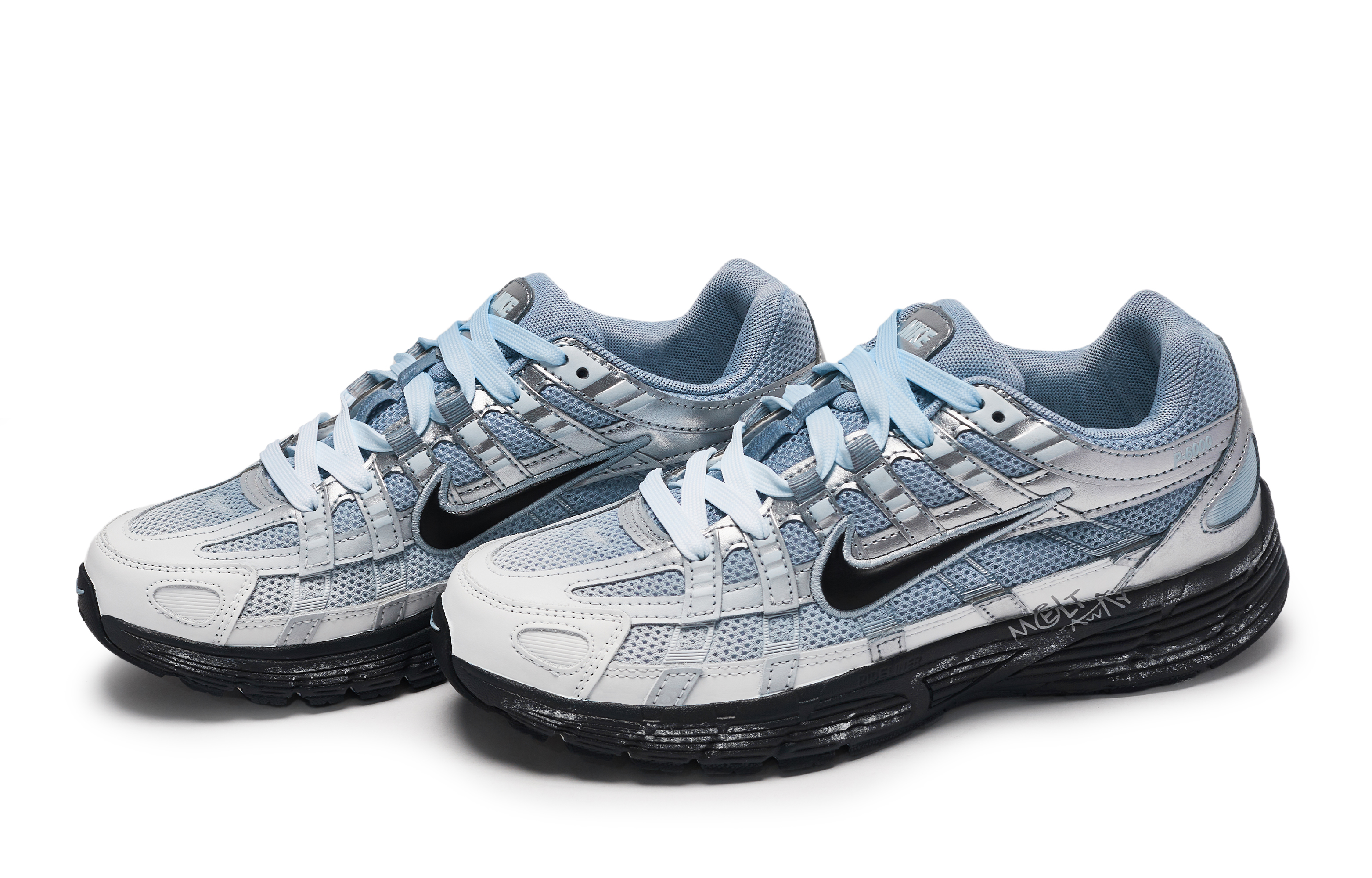 Nike P 6000 Low top Running Shoes Women’s Silver Blue