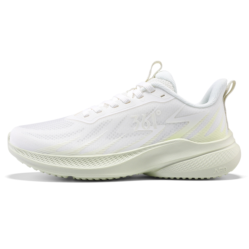 361° Abrasion Resistant Breathable Low top Casual Running Shoes Women’s White Green