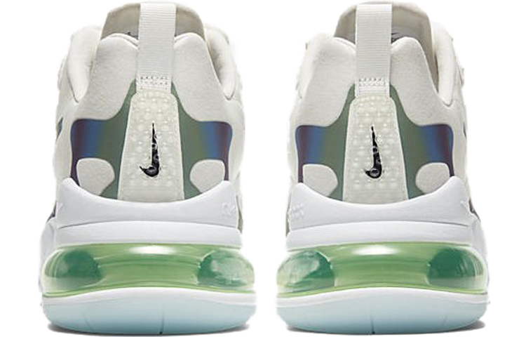 Кроссовки Nike Air Max 270 React "Bubble Pack" (бело-зеленые) — Белыйзелёный — фото 5