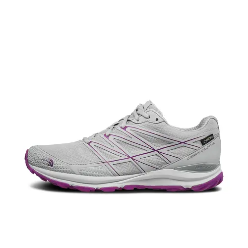 THE NORTH FACE Mesh Slip Resistant Low top Running Shoes Women's Gray