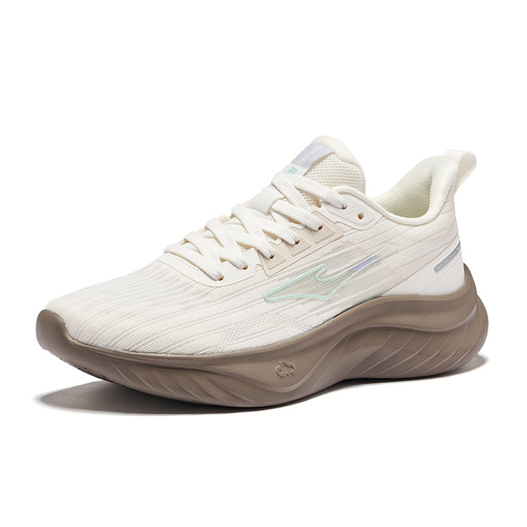 Erke Riding The Wind Cushioning Breathable Low top Running Shoes Women’s Beige Brown
