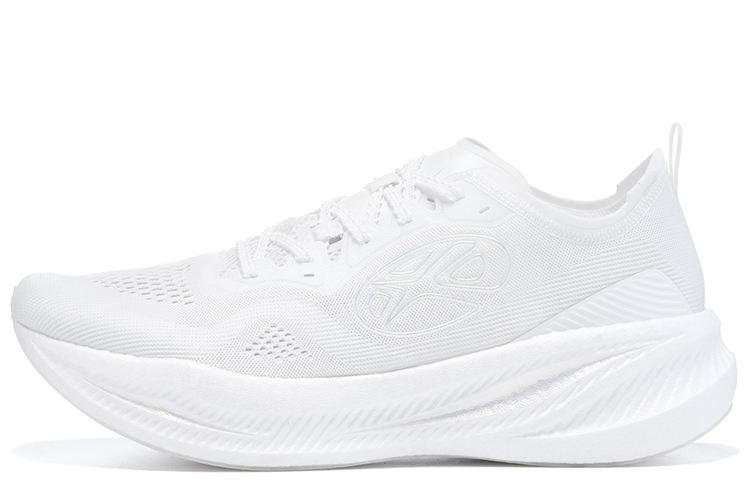 BMAI Carbon Fly Cushioning Slip Resistant Abrasion Resistant Breathable Low Top Running Shoes Women's White