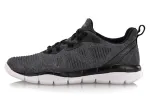 Li Ning Spirituality Fashion Fabric Cushioning Lightweight Low top Running Shoes Unisex Black Gray