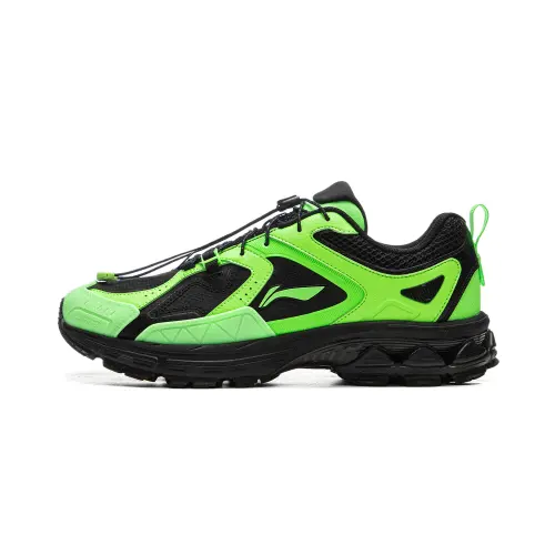 Li Ning Fuyao 2.0 Trail V2 Support Abrasion Resistant And Slip Resistant Low top Running Shoes Men's Black Green