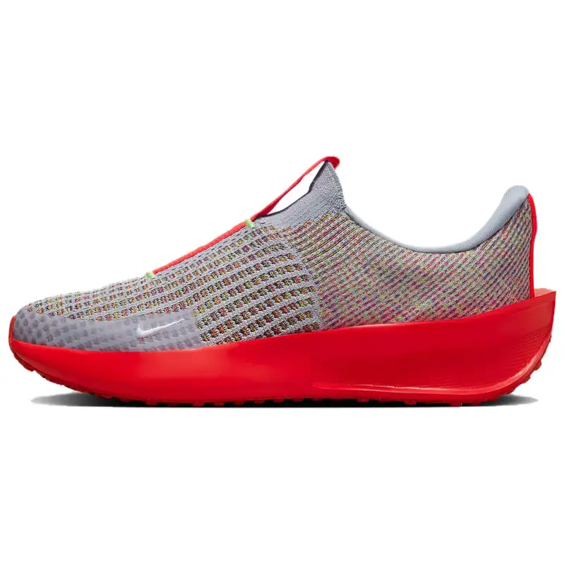 Nike Interact Run EasyOn Se Wolf Grey Barely Volt Multi Color White Women's