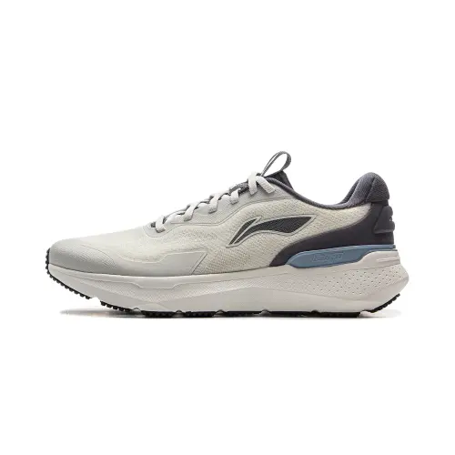 Li Ning Easy to Adapt 2 Cushioning Slip Resistant Abrasion Resistant Lightweight Low top Running Shoes Men's Gray Black