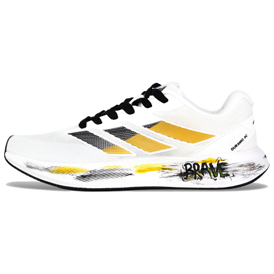 Adidas Duramo RC Mesh Abrasion Resistant Low top Casual City Commuting Running Shoes Unisex Black Gold