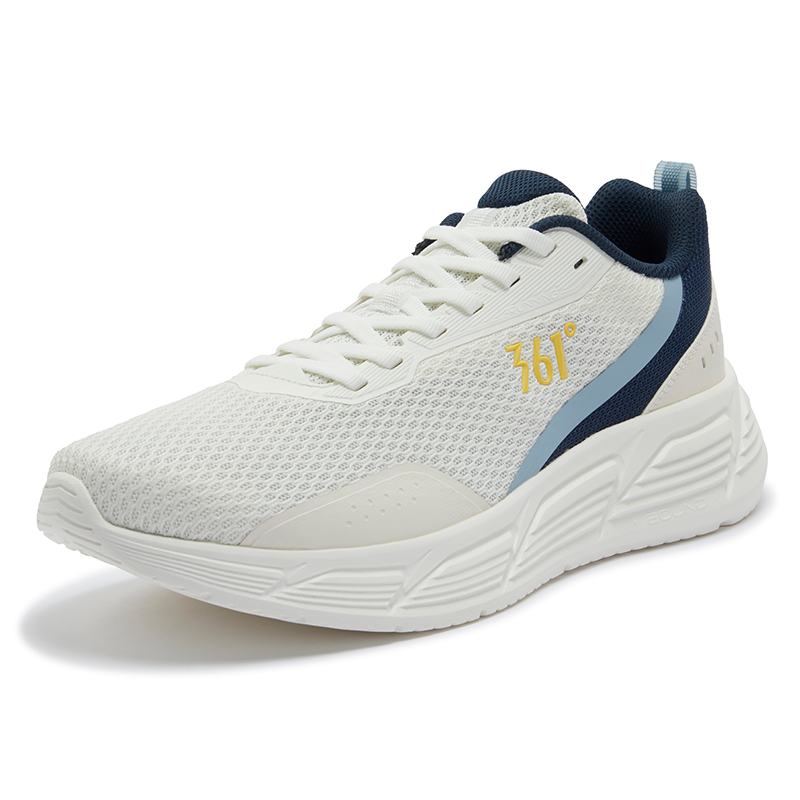 361° Abrasion Resistant Cushioning Low top Casual Running Shoes Men’s White