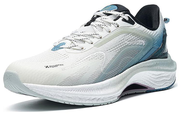 XTEP Tengyue Fabric Slip Resistant, Abrasion Resistant, Breathable, Lightweight Low top Running Shoes Men's Blue