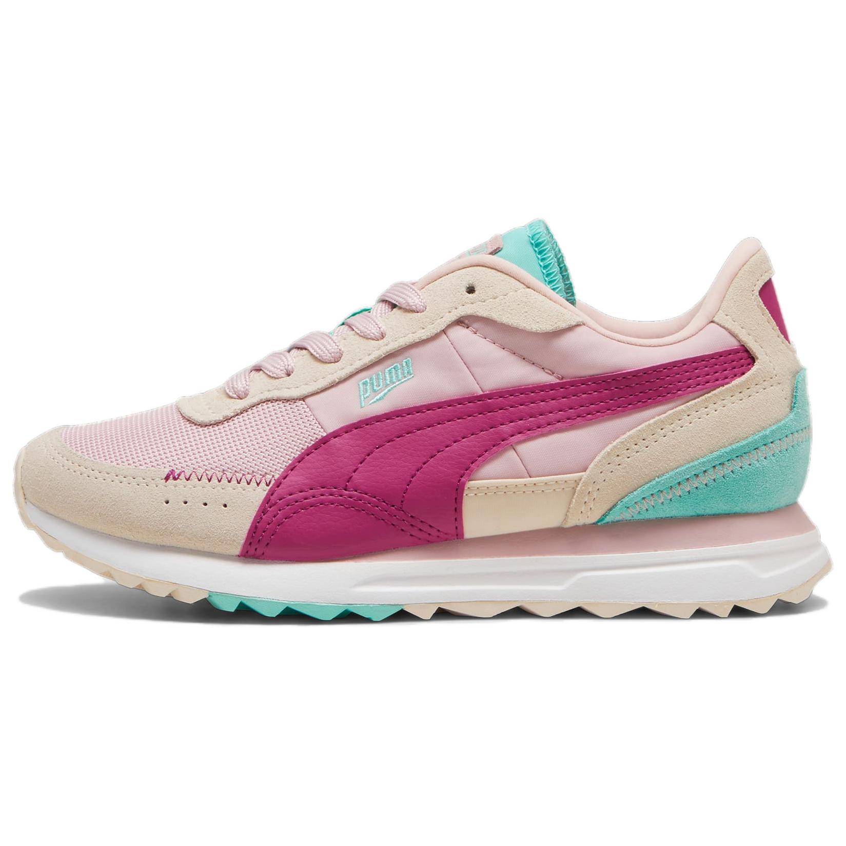 PUMA Road Rider Slip Resistant Abrasion Resistant Low top Casual Running Shoes Unisex Ecru