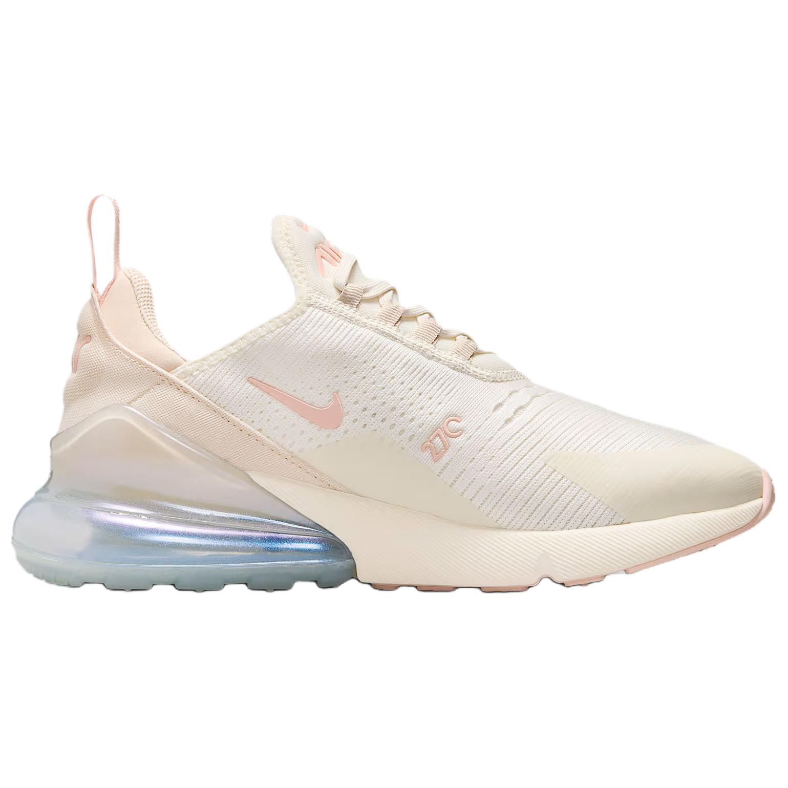 Nike Air Max 270 Breathable Running Shoes Women’s Beige