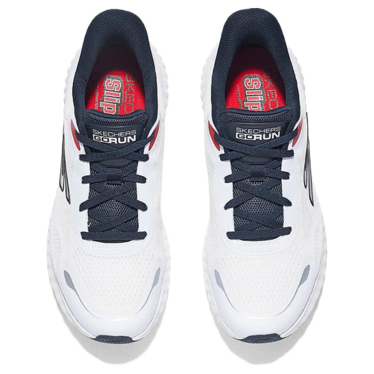 Skechers GO RUN NOW Fabric Low top Running Shoes Men’s White Blue