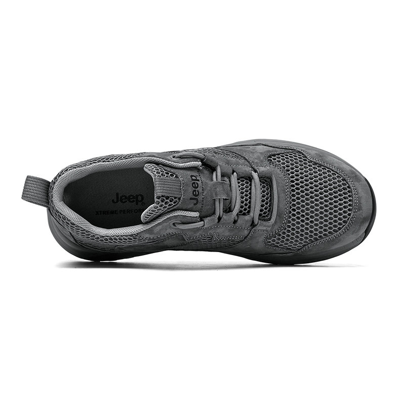 Jeep Hiking Trail Running Leather Breathable Low top Outdoor Shoes Men’s