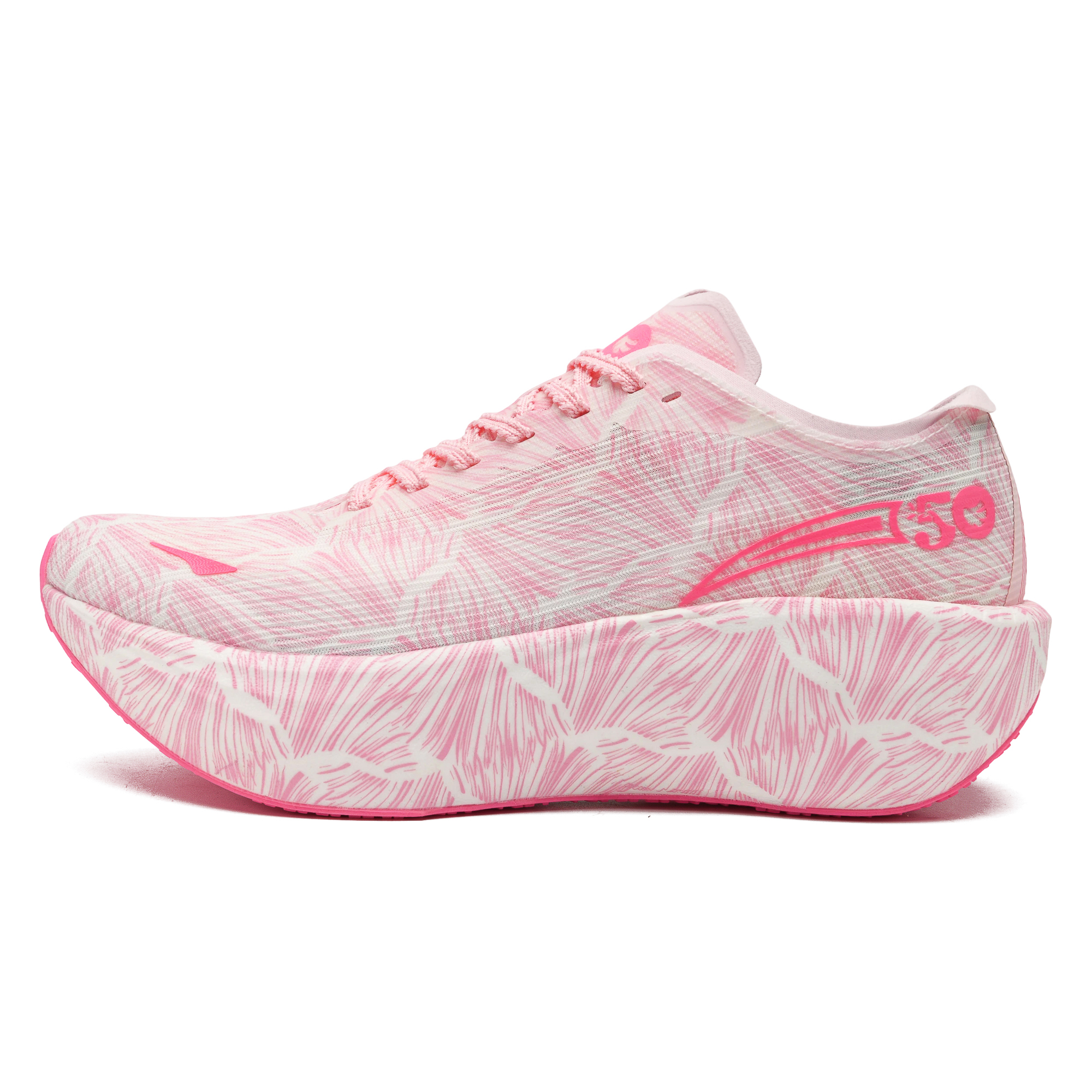 50 Low top Marathon Running Shoes Unisex Silver Red Pink Peach