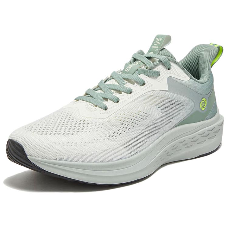 361° Cushioning, Wear Resistant Low top Sprint Running Shoes Men’s White Green