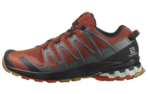 SALOMON XA Pro 3D V8 Outdoor Shoes Men's Low Top Brick Red