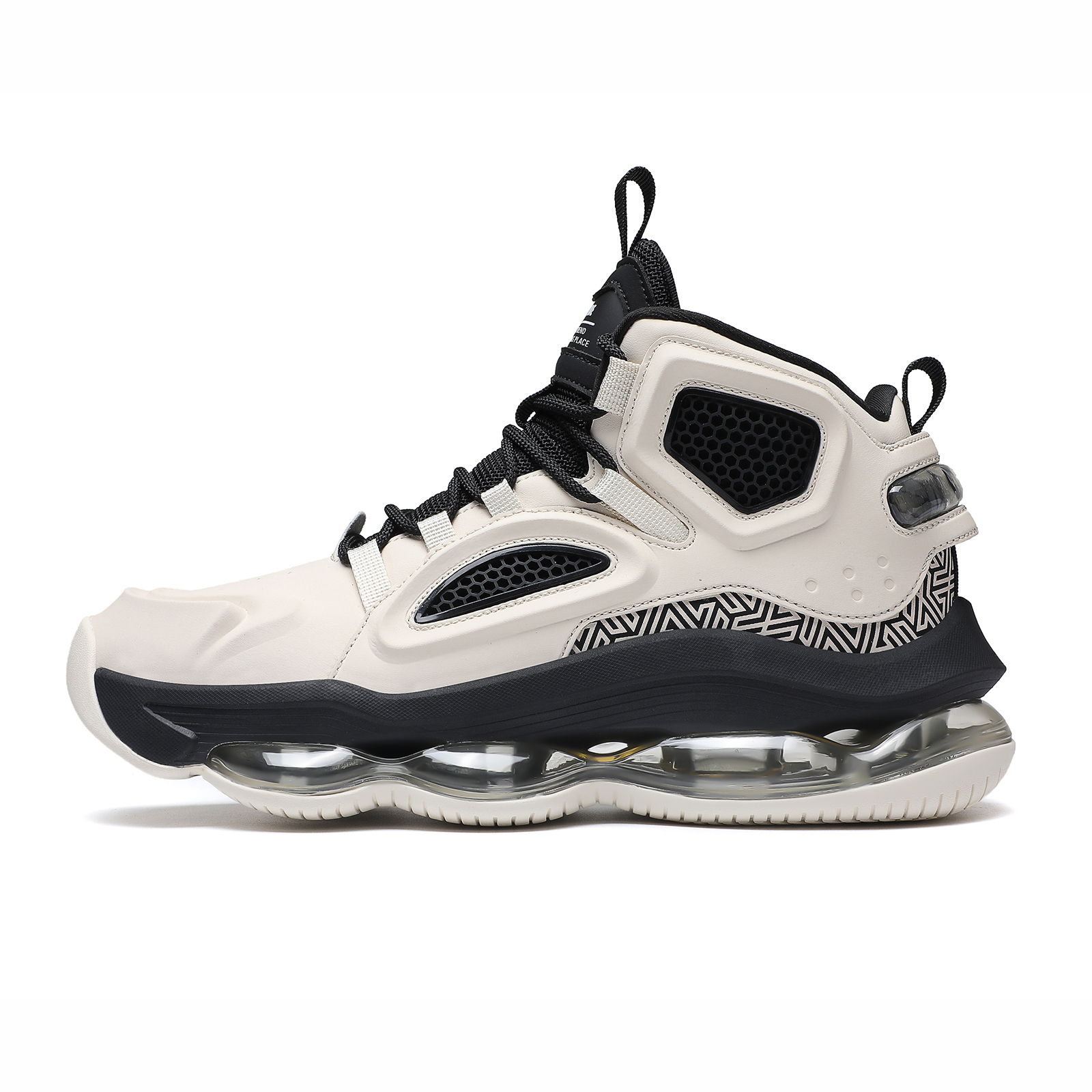 N·HOT Impact Resistant Height Increasing High top Air Cushion Casual Running Shoes Men’s