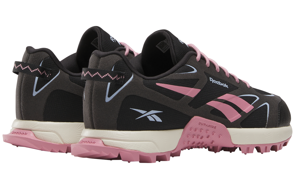 Reebok Slip Resistant Abrasion Resistant Low top Casual Trail Running Shoes Women’s Black/Pink