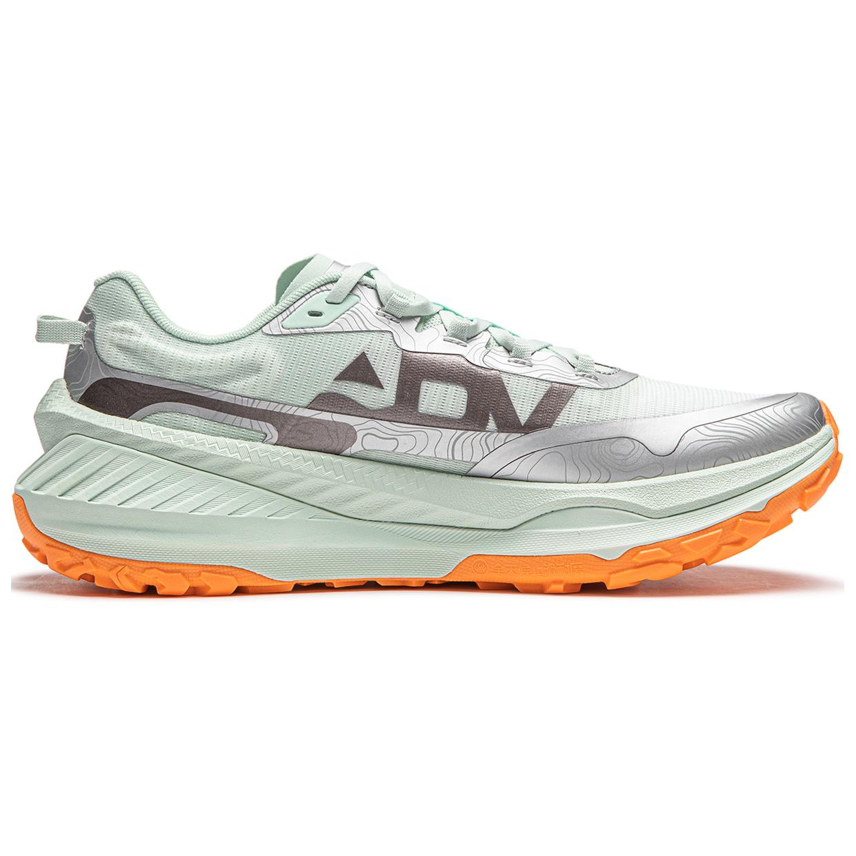 Li Ning Dilu Cushioning Slip Resistant Abrasion Resistant Support Rebound Low top Running Shoes Men’s Green Silver