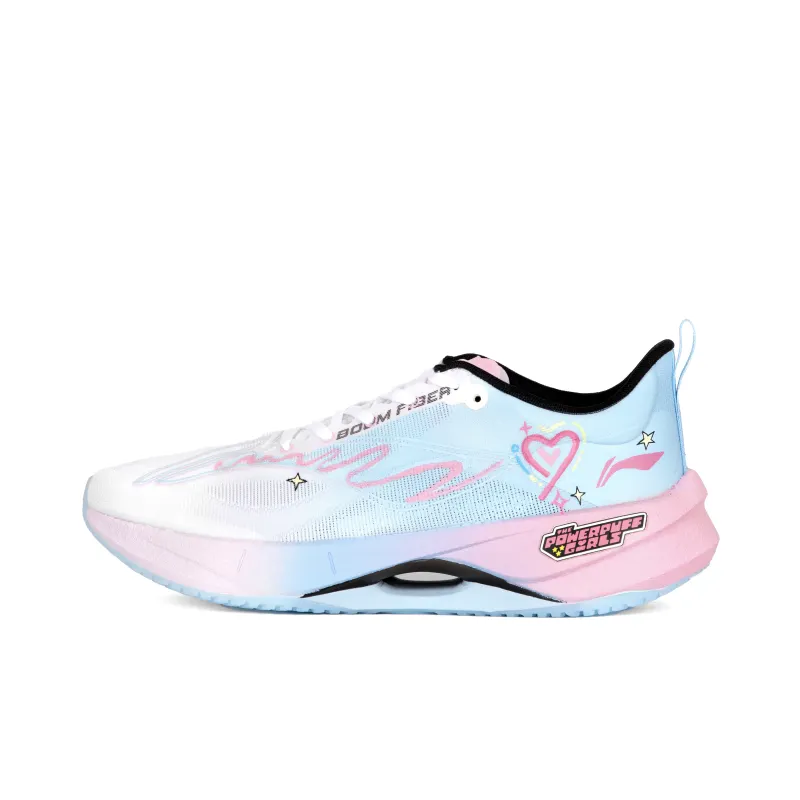 Li Ning Super Light 21 Cushioning, Wear Resistant Low top Casual Running Shoes Unisex Ice Blue Pink