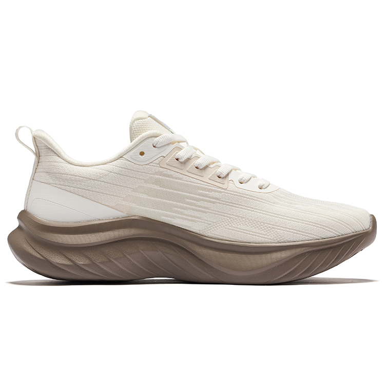 Erke Riding The Wind Cushioning Breathable Low top Running Shoes Women’s Beige Brown