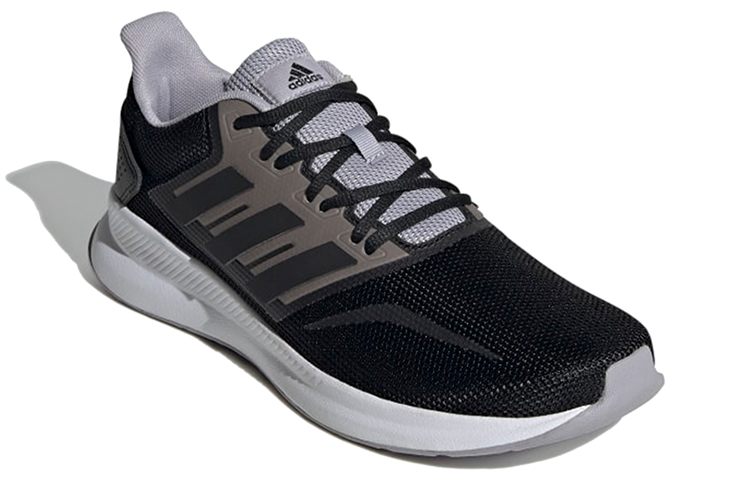 Мужские кроссовки adidas Runfalcon 1.0 (черно-серо-белые) — Чёрный / серый / белый — фото 3