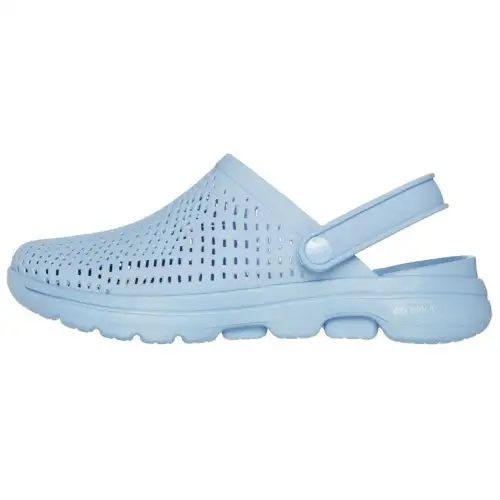 Skechers Go Walk 5 Closed Toe Slippers Women's Blue
