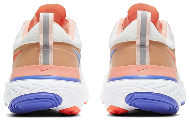Женские кроссовки Nike React Miler 1 (бело-сине-оранжевые) — фото 5