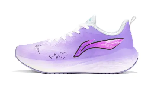 Li Ning Version 2.0 Cushioning, Wear Resistant Low top Sprint Running Shoes Women's Dark Violet