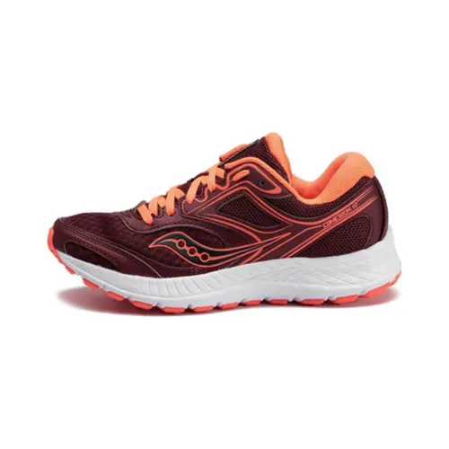 Saucony Cohesion 12 Sports Waterproof Quick Dry Low top Running Shoes Women's Dark Red